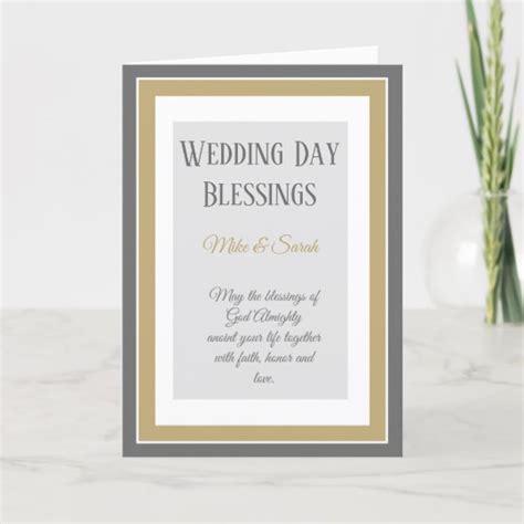 Custom Christian Wedding blessings card | Zazzle.com