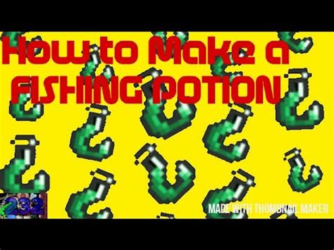 How to Make a FISHING POTION in Terraria - YouTube