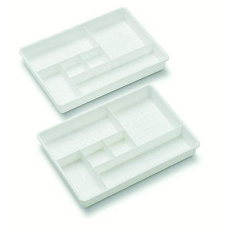 Madesmart OPP Two Tray Drawer Organizer, White - Walmart.com - Walmart.com