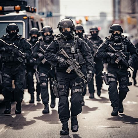 Premium AI Image | special forces soldier police swat team member