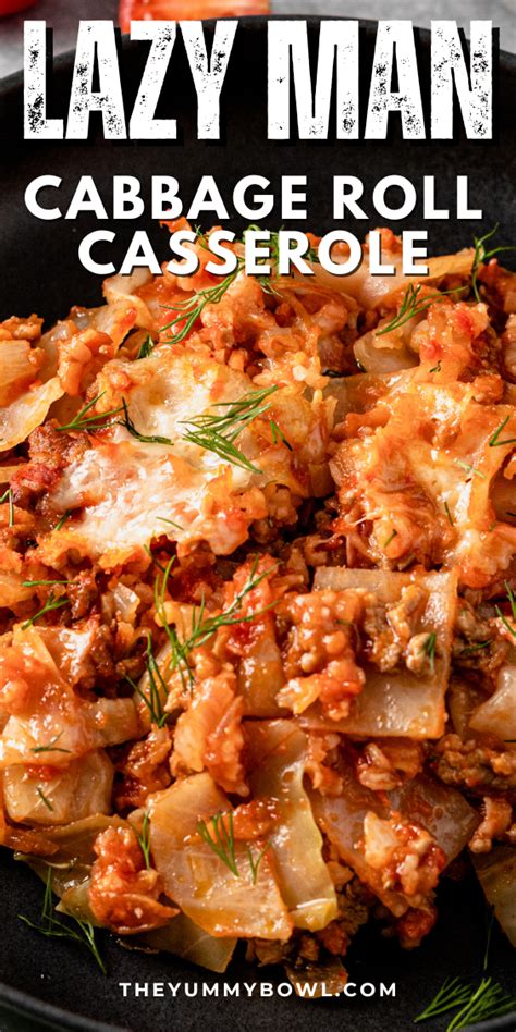 Lazy Man Cabbage Roll Casserole (Cabbage Casserole) | Cabbage recipes ...