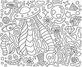 Trippy Flower Coloring Pages sketch template