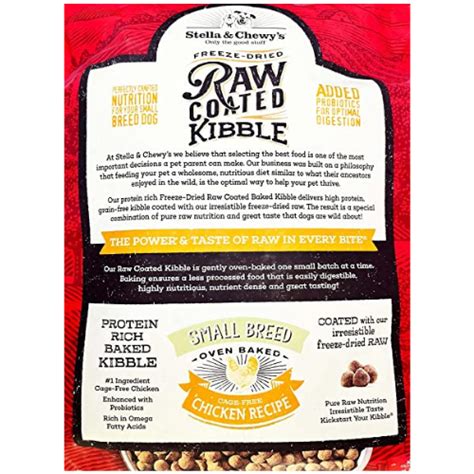 Stella & Chewy's Raw Coated Small Breed Chicken Recipe Dog Food 10lb ...