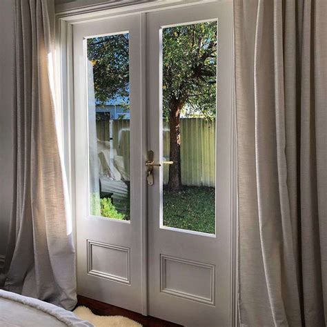 Large White French Door Curtains Ideas