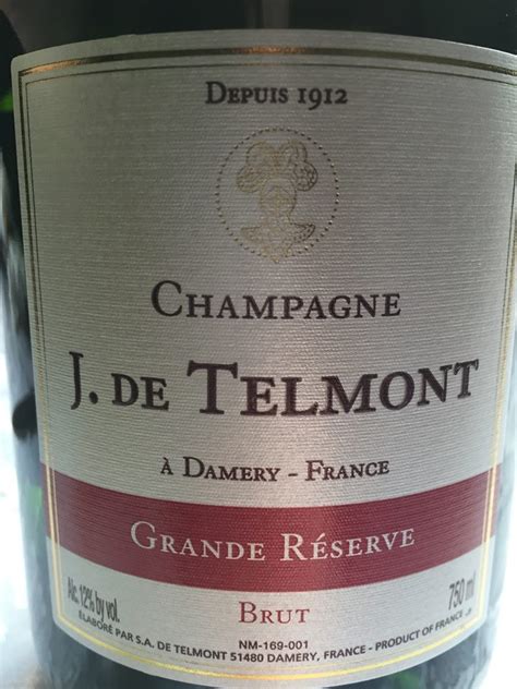 Champagne J. de Telmont – Grande Réserve – Brut | Vertdevin