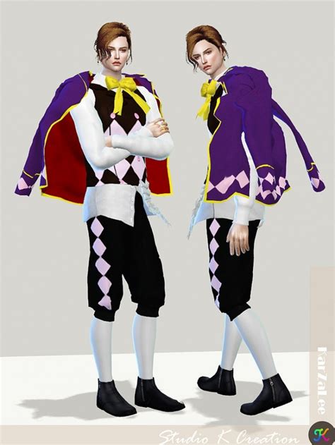 Black Butler Joker outfit at Studio K-Creation » Sims 4 Updates