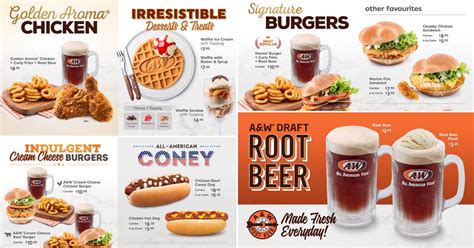 Here's the official A&W Restaurant menu so you can decide what to order when queueing | Great ...