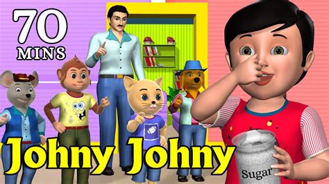 Johny Johny Yes Papa Nursery Rhyme - Kids' Songs - 3D Animation English Rhymes For Children ...