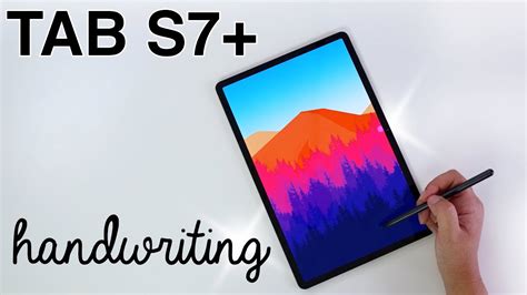 Samsung Galaxy Tab S7 Plus - Note Taking & S Pen Review (Writing / Drawing / Sketching) - YouTube