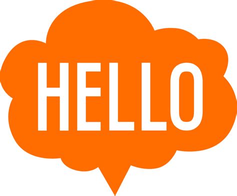 Hello Greeting for Welcoming Communication Clipart | PNG All