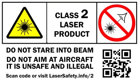 Class 2 labels | Laser Safety Facts