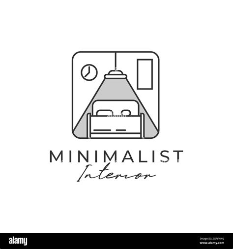 Minimalist interior logo design vector, can be used as signs, brand ...