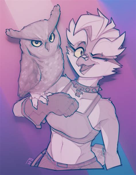 Sharkstuff on Twitter: "PNG OWL (Nelson) & TRANS VORE OWL (Joy) ((@ShammyTV)) Her and She. They ...
