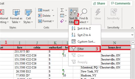 How To Filter And Sort Data In Microsoft Excel | tecadmin