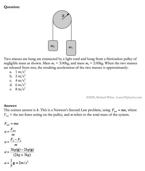 Newton's 2nd Law Of Motion Worksheet Answers