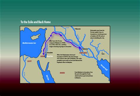 Map of the Exile to Babylon and Back to Jerusalem | Saint Mary's Press