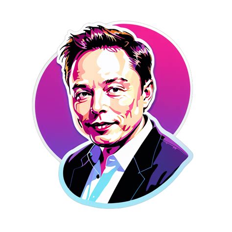 I made an AI sticker of elon musk elon musk