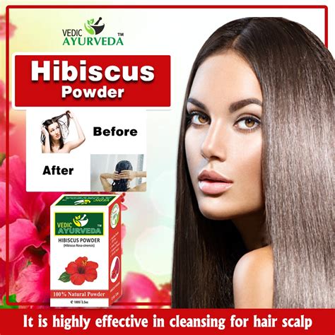 Hibiscus Powder Benefits For Hair 100g - Vedic Ayurveda