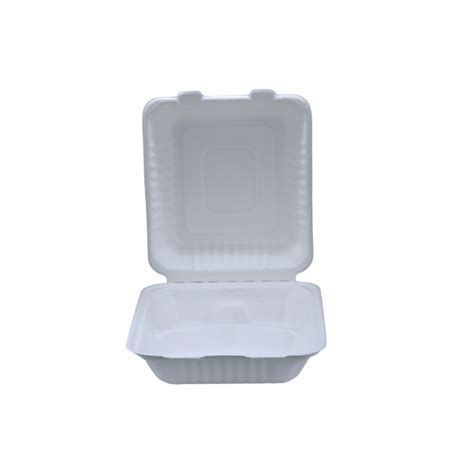 Biodegradable Takeaway Clamshell 8″ - Rojan Marketing