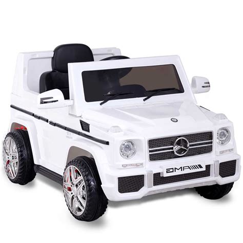 Topbuy 12V Electric Kids Ride On Car Mercedes Benz G65 Licensed Toy W/ RC & Light White ...