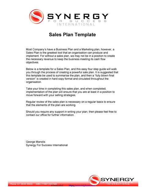 32 Sales Plan & Sales Strategy Templates [Word & Excel]