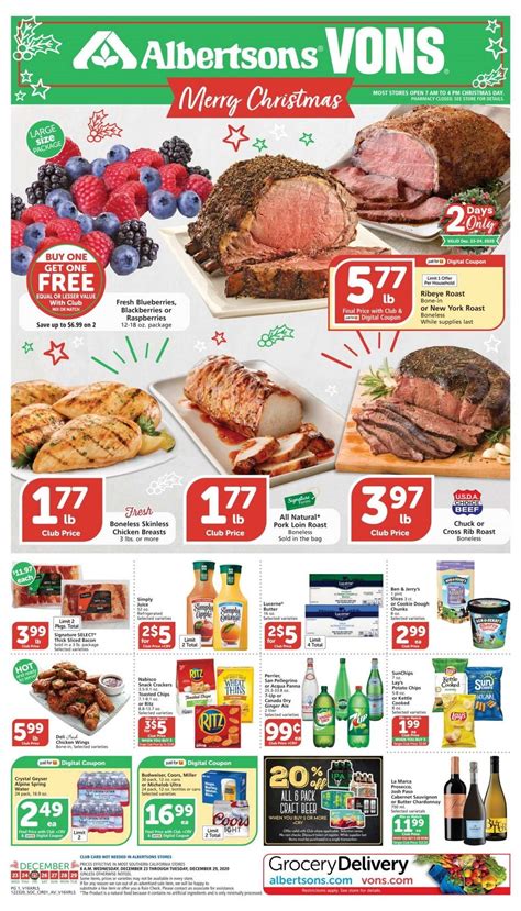 Vons Weekly Ad Dec 23 – Dec 29, 2020