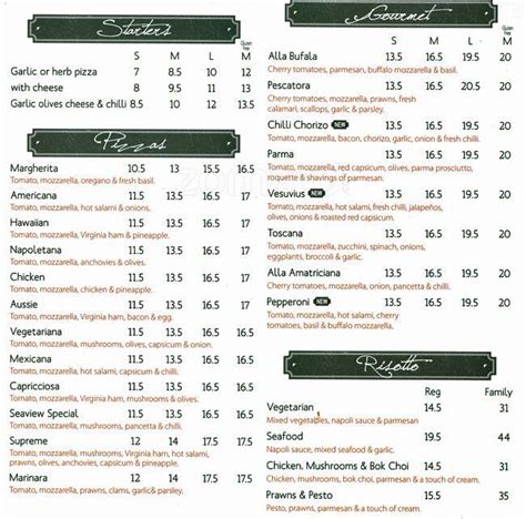 Rustica Cucina Menu, Menu for Rustica Cucina, Beaumaris, Melbourne - Urbanspoon/Zomato