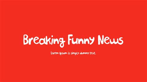 Breaking Funny News Font : Download Free for Desktop & Webfont