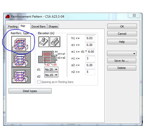 Solved: Foundation design - pier reinforsment according to CSA ...