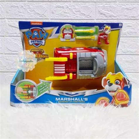 Jual Paw patrol Mighty Pups Super Paws Marshall?s Powered Up Fire Truck di Seller cookieegoodiee ...