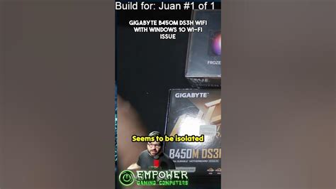 Issues with the wifi on this Gigabyte B450M DS3H WiFi Motherboard - YouTube