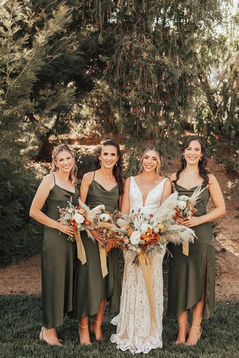 Olive Green Wedding Colors For Green Wedding Themes 2023, Olive Green Bridesmaid Dresses ...