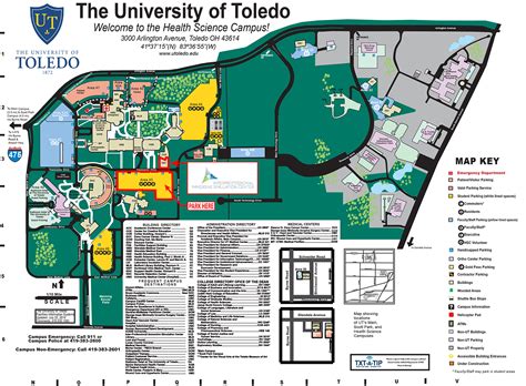 University Of Toledo Main Campus Map