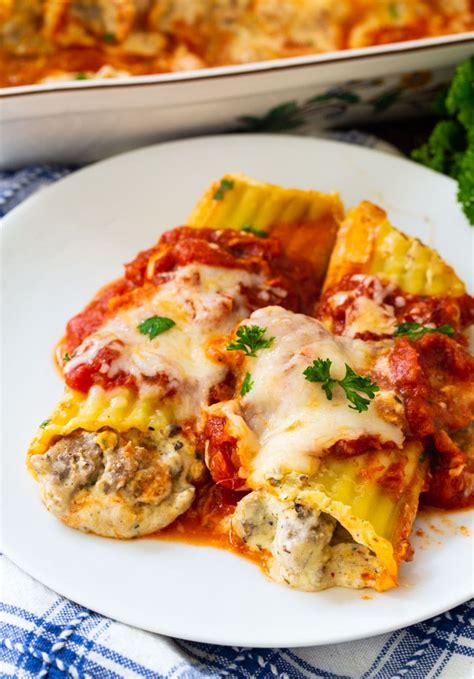 Italian Sausage Manicotti - Spicy Southern Kitchen