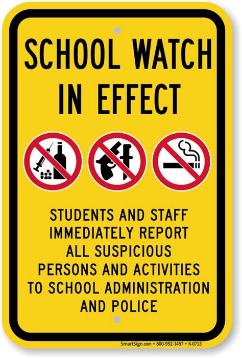 School Security Signs