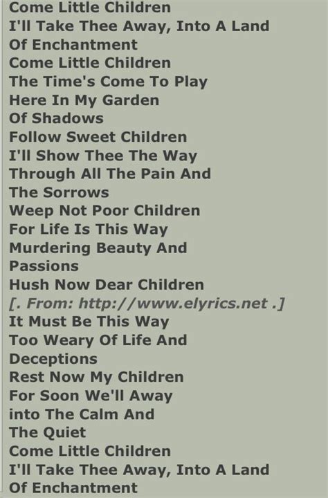 Creepy children song I love this song -Teressa Scary Poems Creepy ...