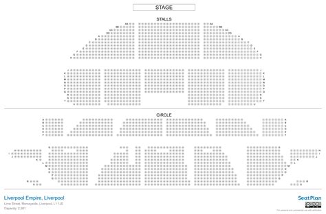 Eden Court Empire Theatre Seating Plan | Elcho Table