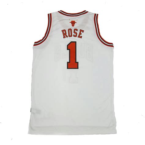 Chicago Bulls Derrick Rose Adidas White Swingman #1 Jersey | DA Card World