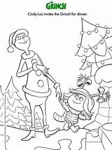 Dr Seuss The Grinch Film Coloring Page  ScribbleFun coloring sketch template