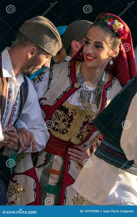 Serbian Folk Dancers Perform in a Show 1 Editorial Stock Photo - Image ...