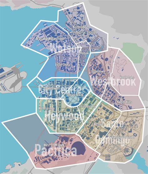 Cyberpunk 2077: Mapa completo de Night City, ubicaciones, distritos y zonas - Millenium