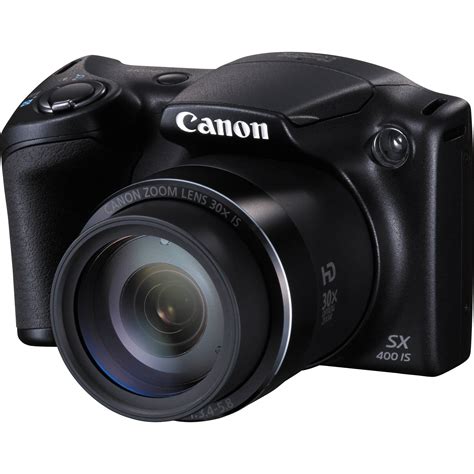 Canon PowerShot SX400 IS Digital Camera (Black) 9545B001 B&H