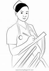 Nurse 7 Coloring Page For Kids  Free Nurses Printable Pages sketch template