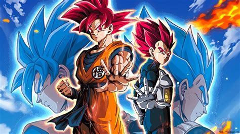 Super Saiyan God Goku & Vegeta from Dragon Ball Super: Super Broly [Dragon Ball Z Dokkan Battle ...