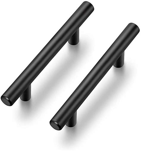 Ravinte 30 Pack | 5 Inch Cabinet Pulls Matte Black Stainless Steel Kitchen Drawer Pulls Cabinet ...