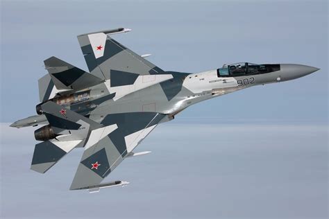 Sukhoi Su-35 of Russian Air Force Fly Above Sky - AERONEF.NET