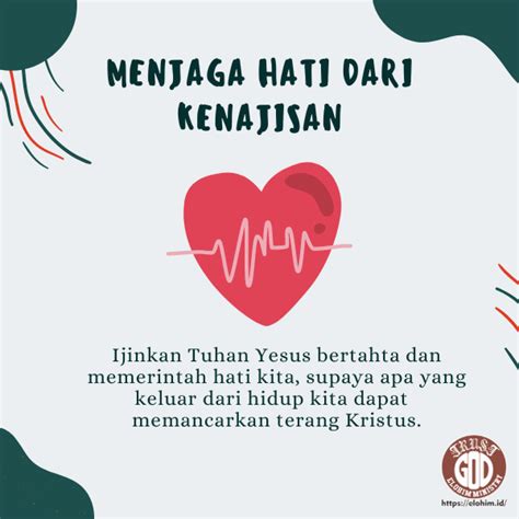 Menjaga Hati dari Kenajisan – Elohim Ministry