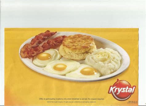 1 Set Krystal Restaurant Coupons Exp 10/25/15 **FAST SHIPPING** KRYSTAL | Food coupon, Krystal ...