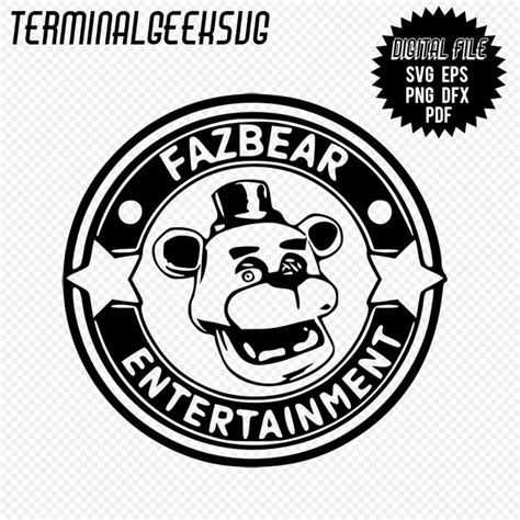 Five Nights at Freddy's Fazbear Entertainment Logo Svg Pdf Png Eps Dxf Silhoutte Sublimation - Etsy