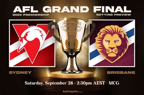 Sydney v Brisbane AFL Grand Final Betting Tips | 28/9/2024